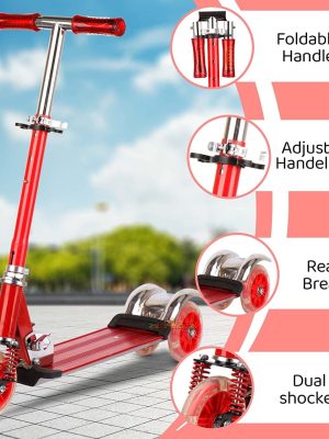 KIDS SCOOTER ONE STEP RED