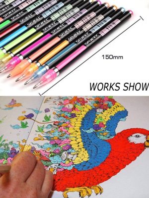 METAL GEL PEN FOR KIDS (12 PCS)3 TYPES INCLUDES